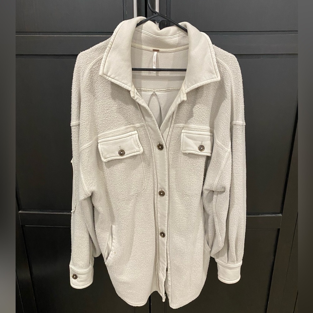Free People light grey Ruby Jacket size small